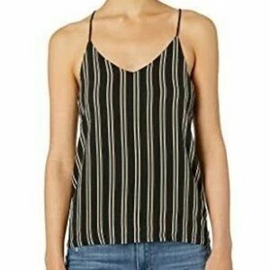 NWT BISHOP + YOUNG Stripe Tank Top Cami Sleeveless Lined Top Size Small